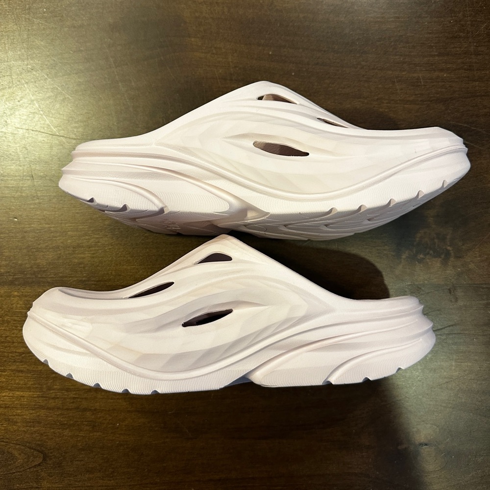 Hoka Women's Pink Foam Slide Mules